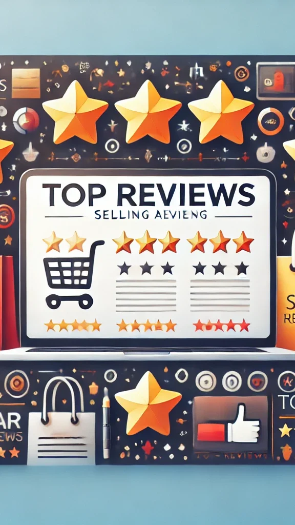 DALL·E-2024-06-18-06.13.29-A-professional-and-visually-appealing-header-image-for-a-website-called-Top-Reviews-focused-on-selling-articles.-The-image-should-feature-a-sleek-an-3